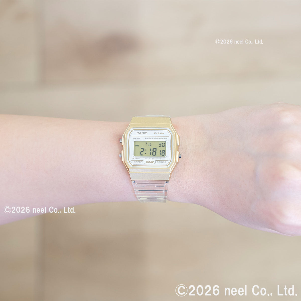 カシオ コレクション CASIO Collection デジタル 腕時計 F-91WS-7A2JF スケルトンバンド【2026 新作】