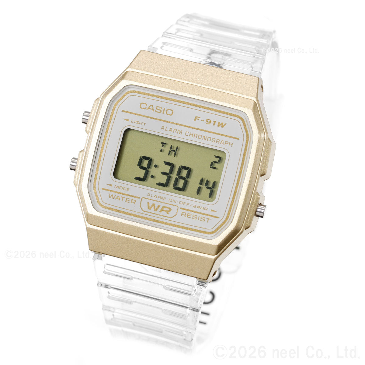 カシオ コレクション CASIO Collection デジタル 腕時計 F-91WS-7A2JF スケルトンバンド【2026 新作】