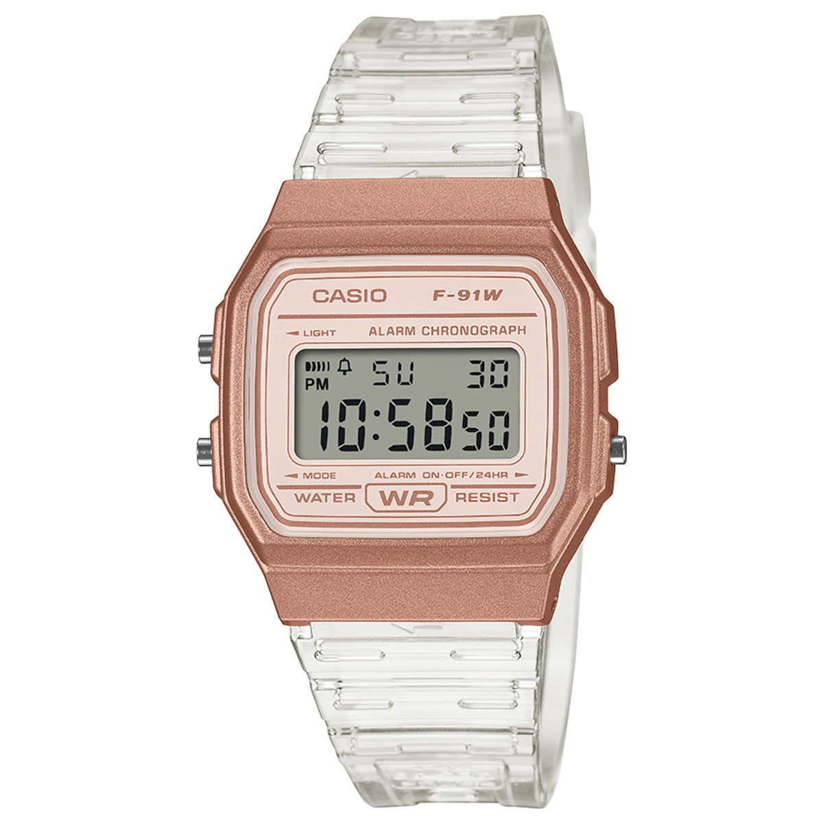 カシオ コレクション CASIO Collection デジタル 腕時計 F-91WS-7A3JF スケルトンバンド【2026 新作】