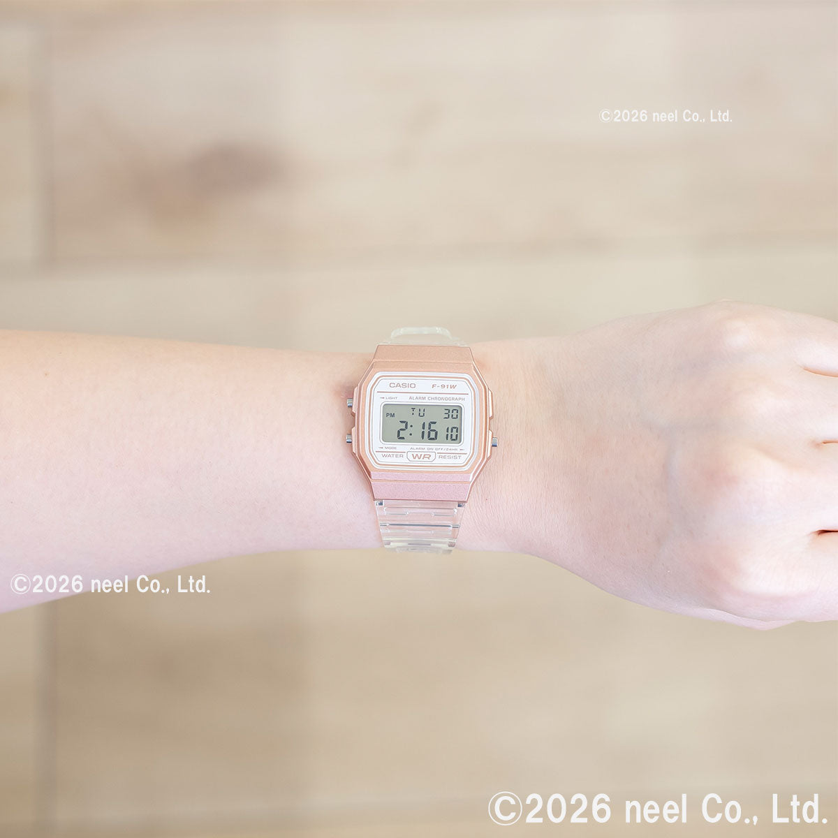 カシオ コレクション CASIO Collection デジタル 腕時計 F-91WS-7A3JF スケルトンバンド【2026 新作】