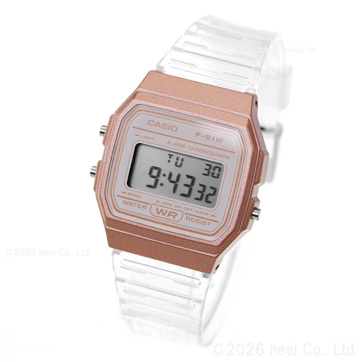 カシオ コレクション CASIO Collection デジタル 腕時計 F-91WS-7A3JF スケルトンバンド【2026 新作】