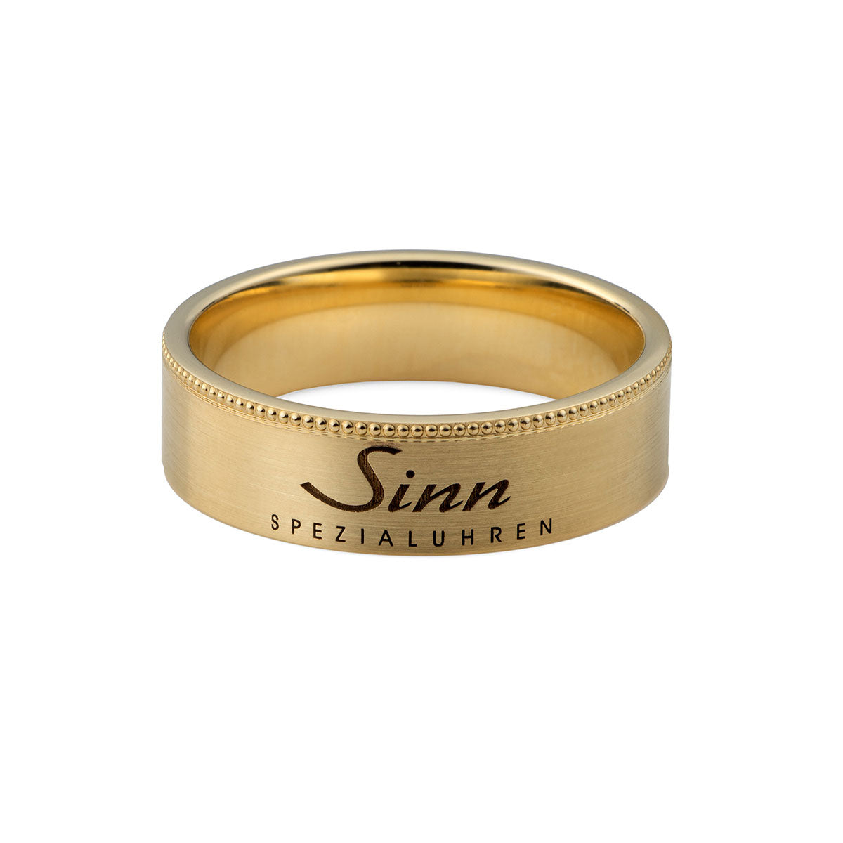 Sinn Ring ジン リング 指輪 イエローゴールドK14 ミル加工 ヘアライン仕上げ F10504/60H15K14YGH【60回分割手数料無料！】