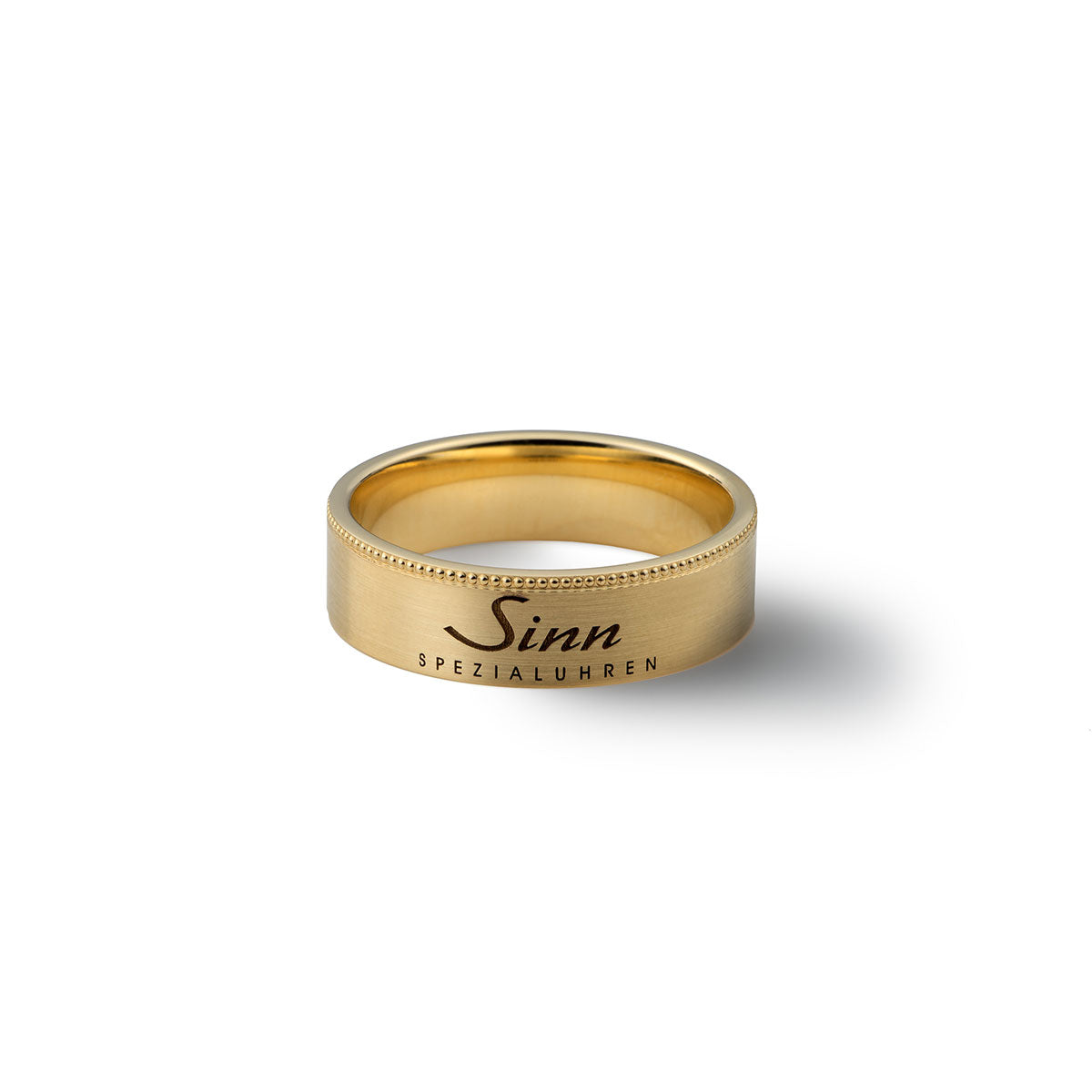 Sinn Ring ジン リング 指輪 イエローゴールドK14 ミル加工 ヘアライン仕上げ F10504/60H15K14YGH【60回分割手数料無料！】