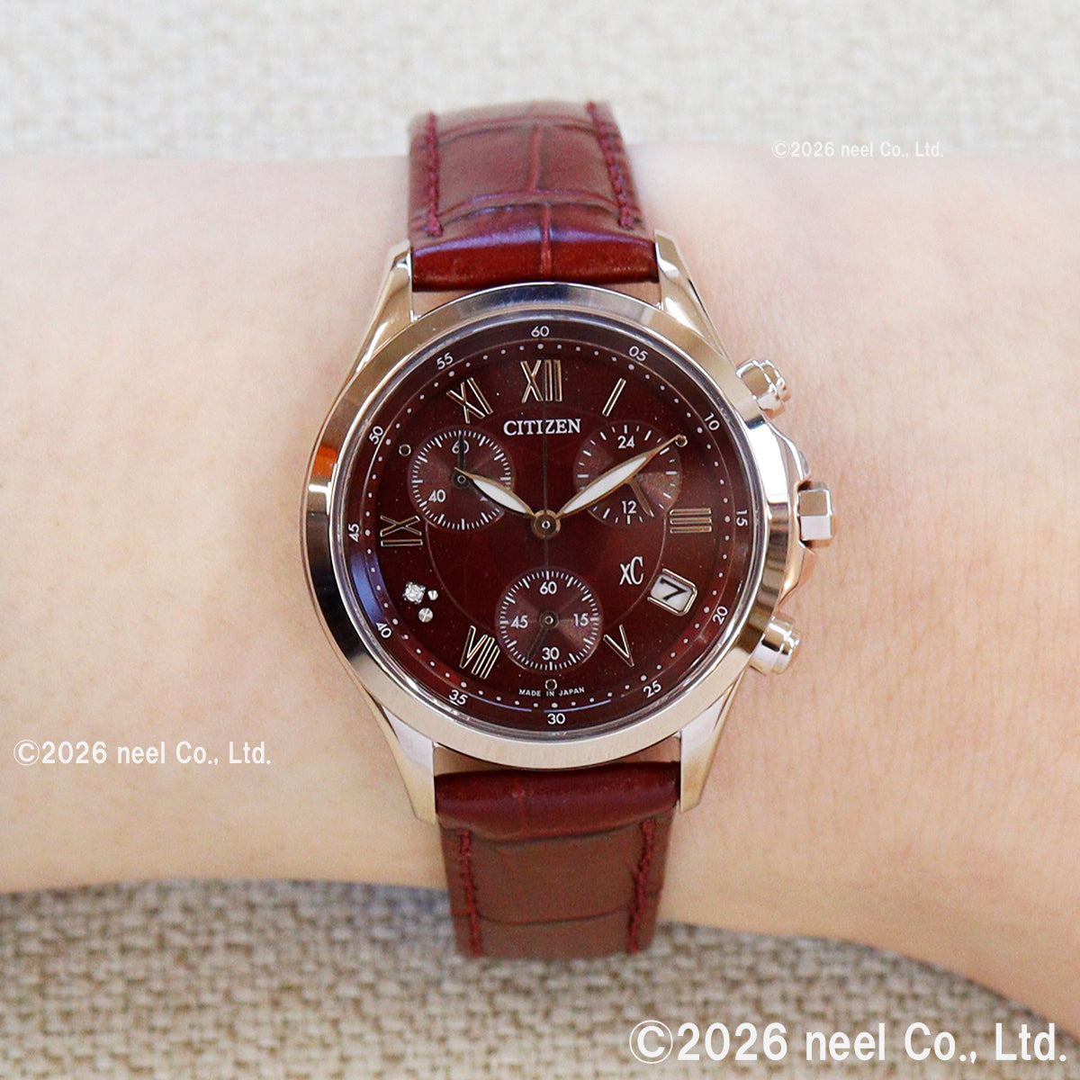 シチズン クロスシー CITIZEN xC エコドライブ ソーラー クロノグラフ 限定モデル 腕時計 レディース basic collection FB1405-15W【2026 新作】