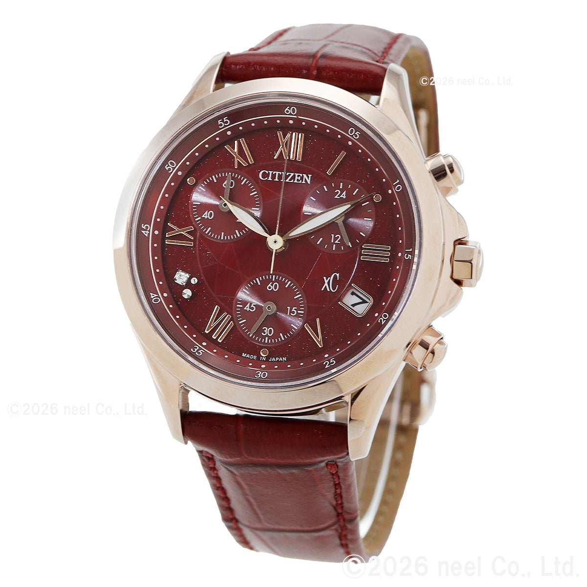シチズン クロスシー CITIZEN xC エコドライブ ソーラー クロノグラフ 限定モデル 腕時計 レディース basic collection FB1405-15W【2026 新作】