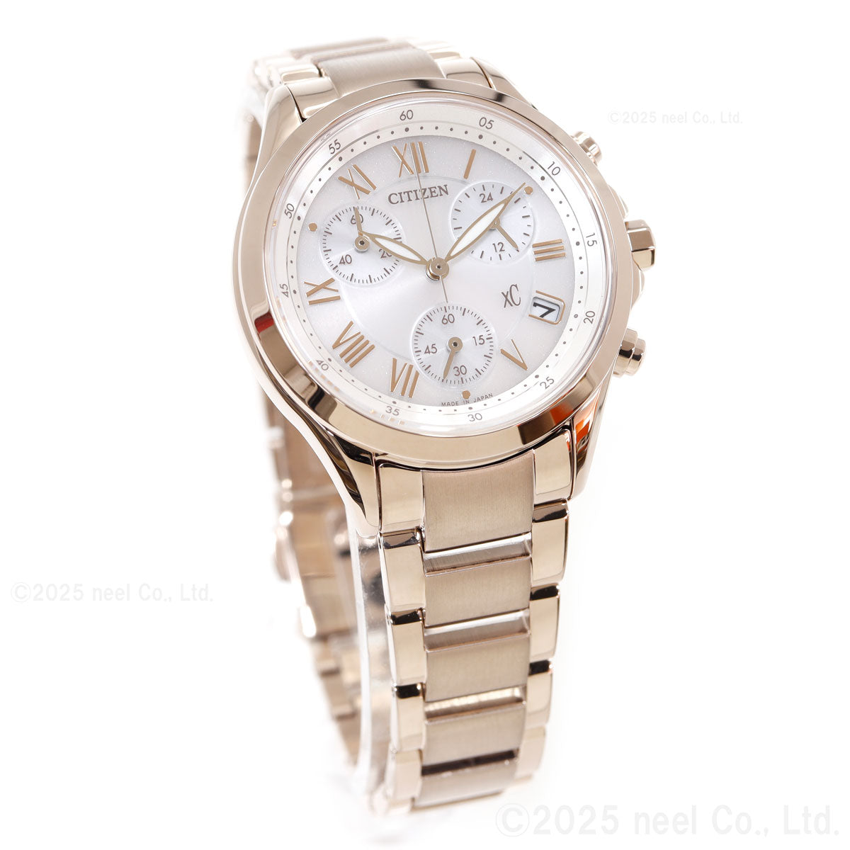 シチズン クロスシー CITIZEN xC エコドライブ ソーラー クロノグラフ 腕時計 レディース basic collection FB1405-58A【2025 新作】