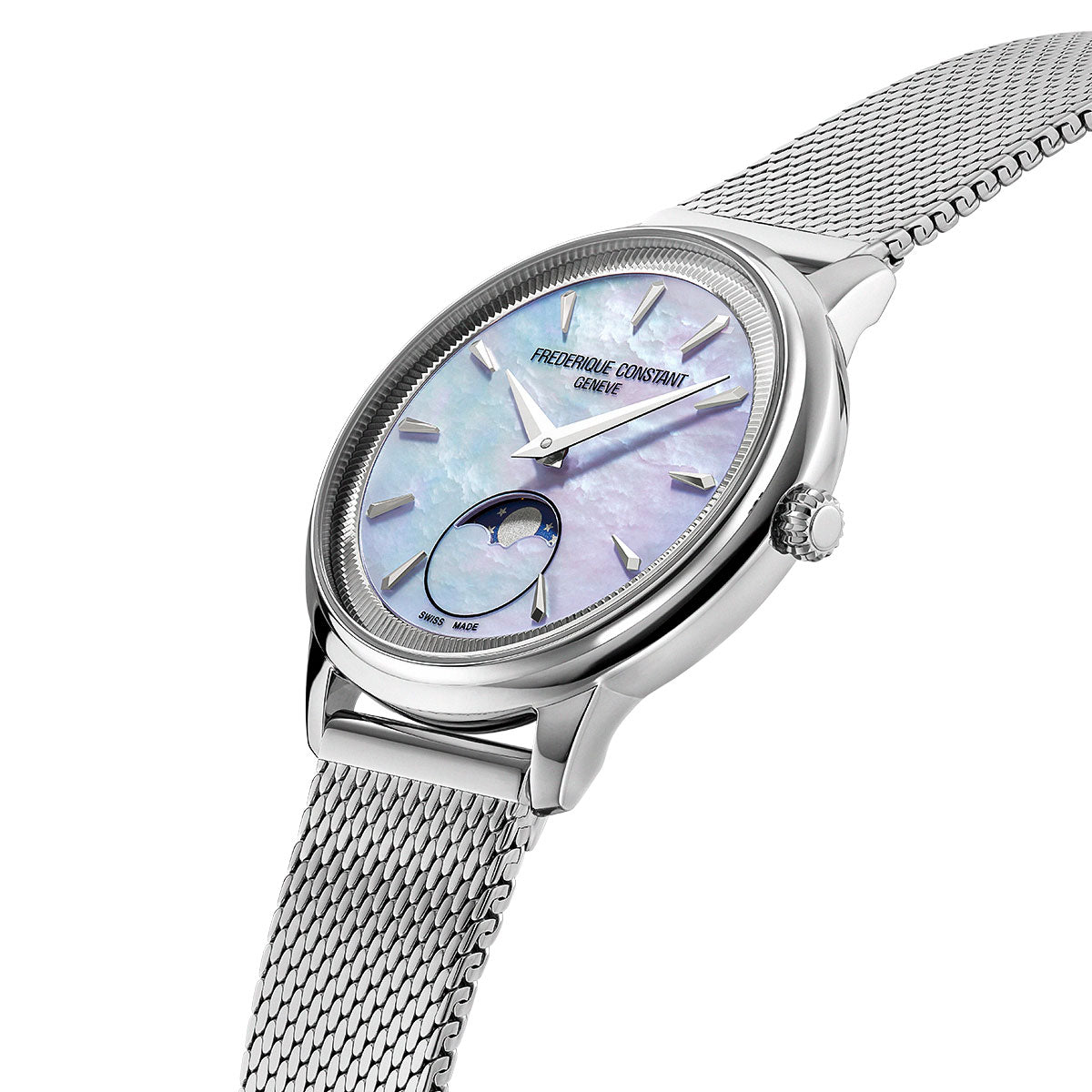フレデリック・コンスタント FREDERIQUE CONSTANT クラシック モネータ ムーンフェイズ FC-206MPLB2S6B 腕時計 レディース【2026 新作】【60回分割手数料無料！】