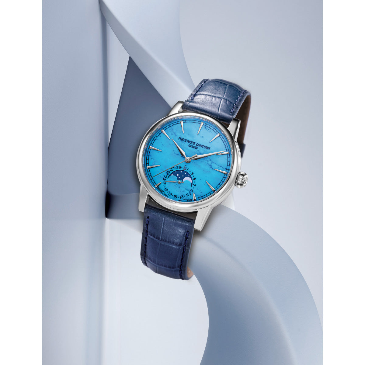 フレデリック コンスタント FREDERIQUE CONSTANT クラシック ムーンフェイズ デイト マニュファクチュール 世界限定716本 FC-716TU3H6 腕時計 自動巻き メンズ【60回分割手数料無料！】