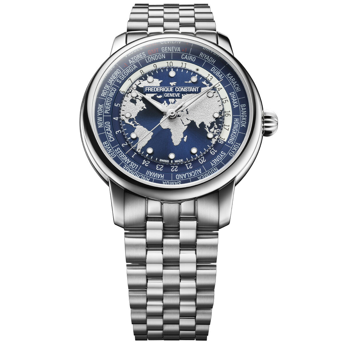 フレデリック コンスタント FREDERIQUE CONSTANT クラシック ワールドタイマー マニュファクチュール FC-719NN3H6B 腕時計 フレデリックコンスタント【2026 新作】【60回分割手数料無料！】