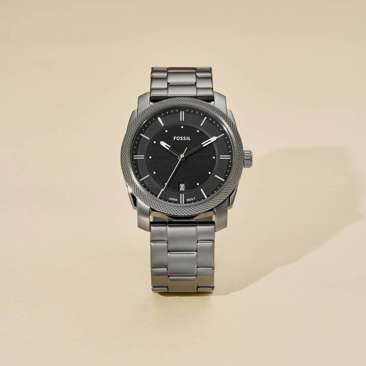 フォッシル FOSSIL 腕時計 メンズ MACHINE スモーク ステンレススチールウォッチ FS4774