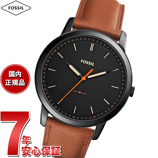 フォッシル FOSSIL 腕時計 メンズ MINIMALIST SLIM 三針 ライトブラウン レザーウォッチ FS5305