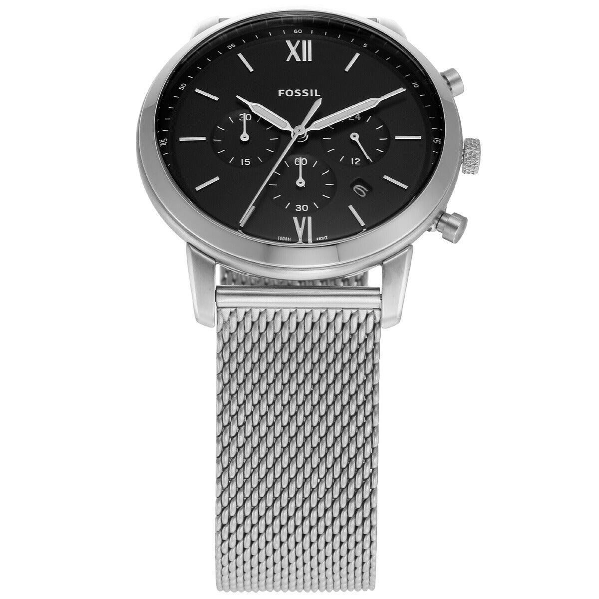 フォッシル FOSSIL 腕時計 メンズ NEUTRA クロノグラフ ステンレススチールメッシュウォッチ＆ブレスレット ボックスセット FS6021SET