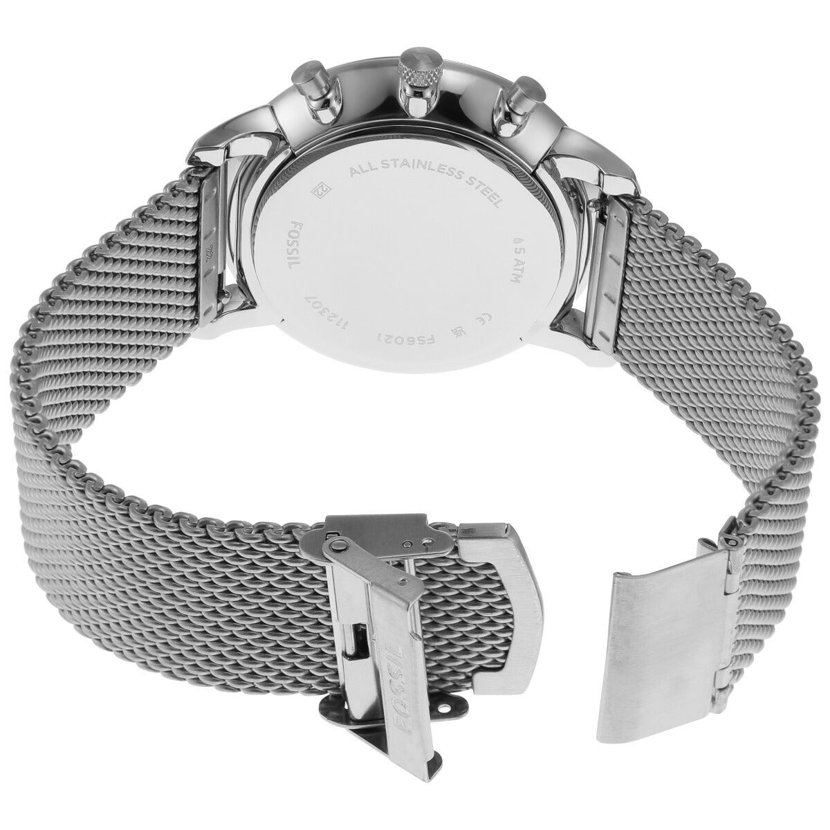 フォッシル FOSSIL 腕時計 メンズ NEUTRA クロノグラフ ステンレススチールメッシュウォッチ＆ブレスレット ボックスセット FS6021SET