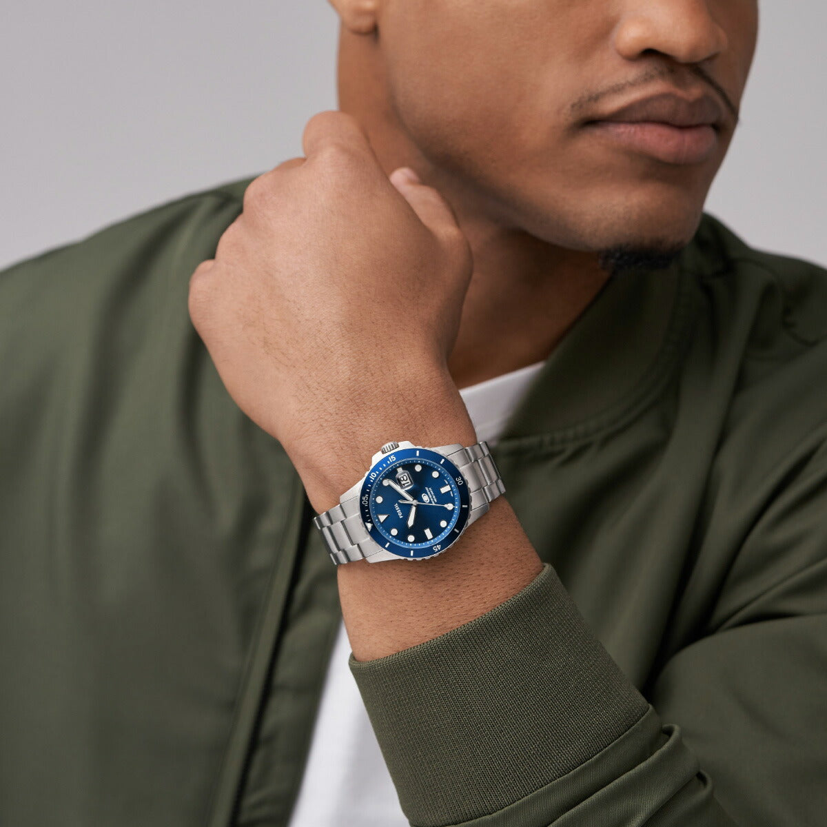 フォッシル FOSSIL 腕時計 メンズ CARRAWAY 三針 ブラウン レザーウォッチ FS6029