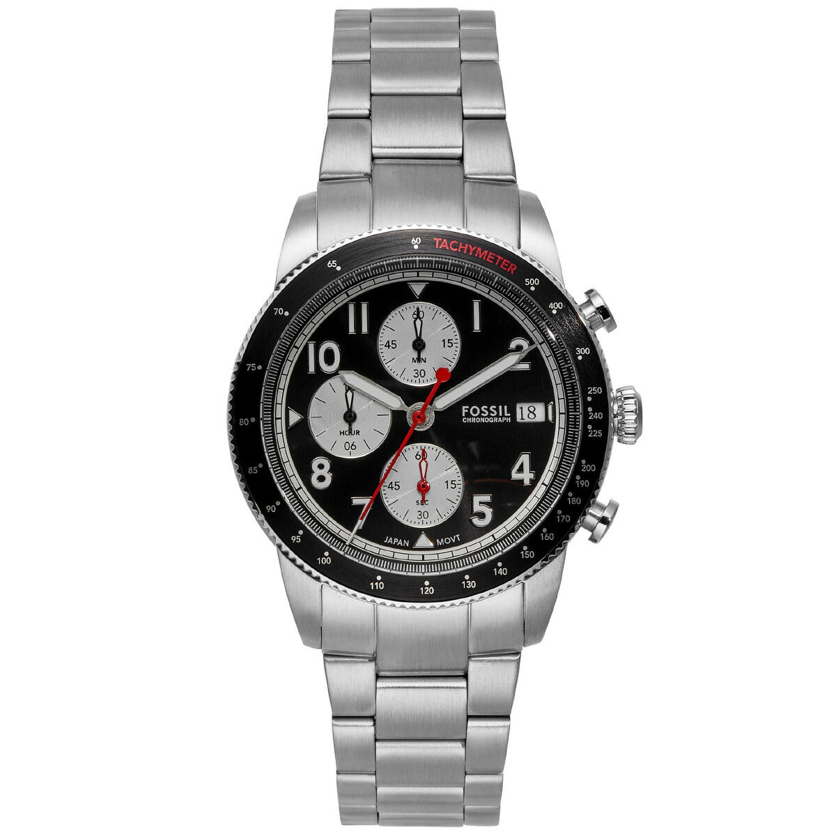 フォッシル FOSSIL 腕時計 メンズ SPORT TOURER クロノグラフ ステンレススチールウォッチ FS6045