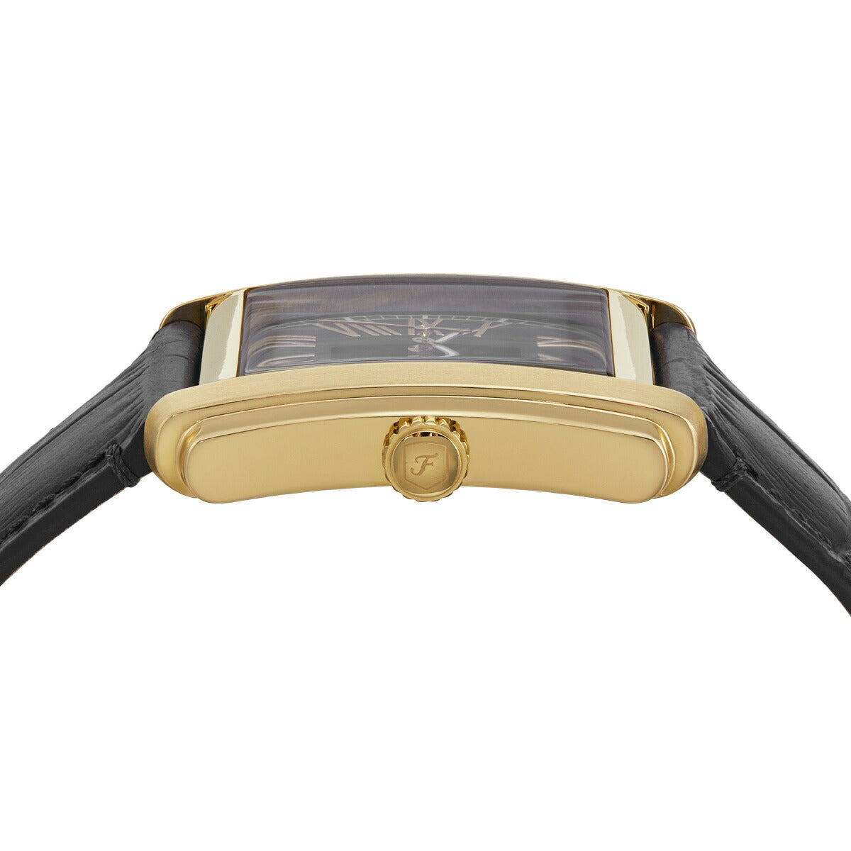 フォッシル FOSSIL 腕時計 メンズ CARRAWAY 三針 ブラック クロコレザーウォッチ FS6091