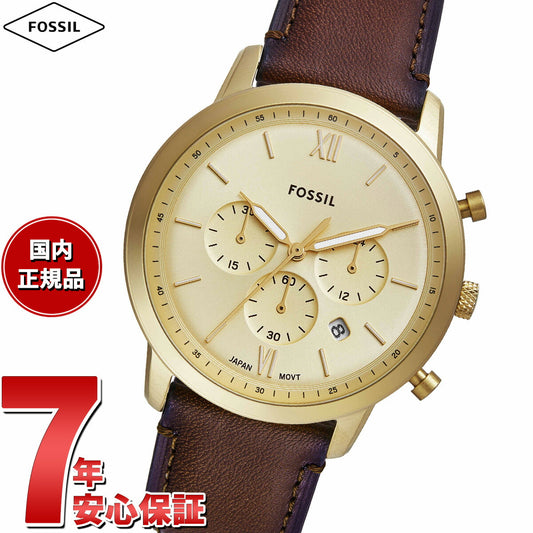 フォッシル FOSSIL 腕時計 メンズ NEUTRA クロノグラフ ゴールドトーン ステンレススチールウォッチ FS6113