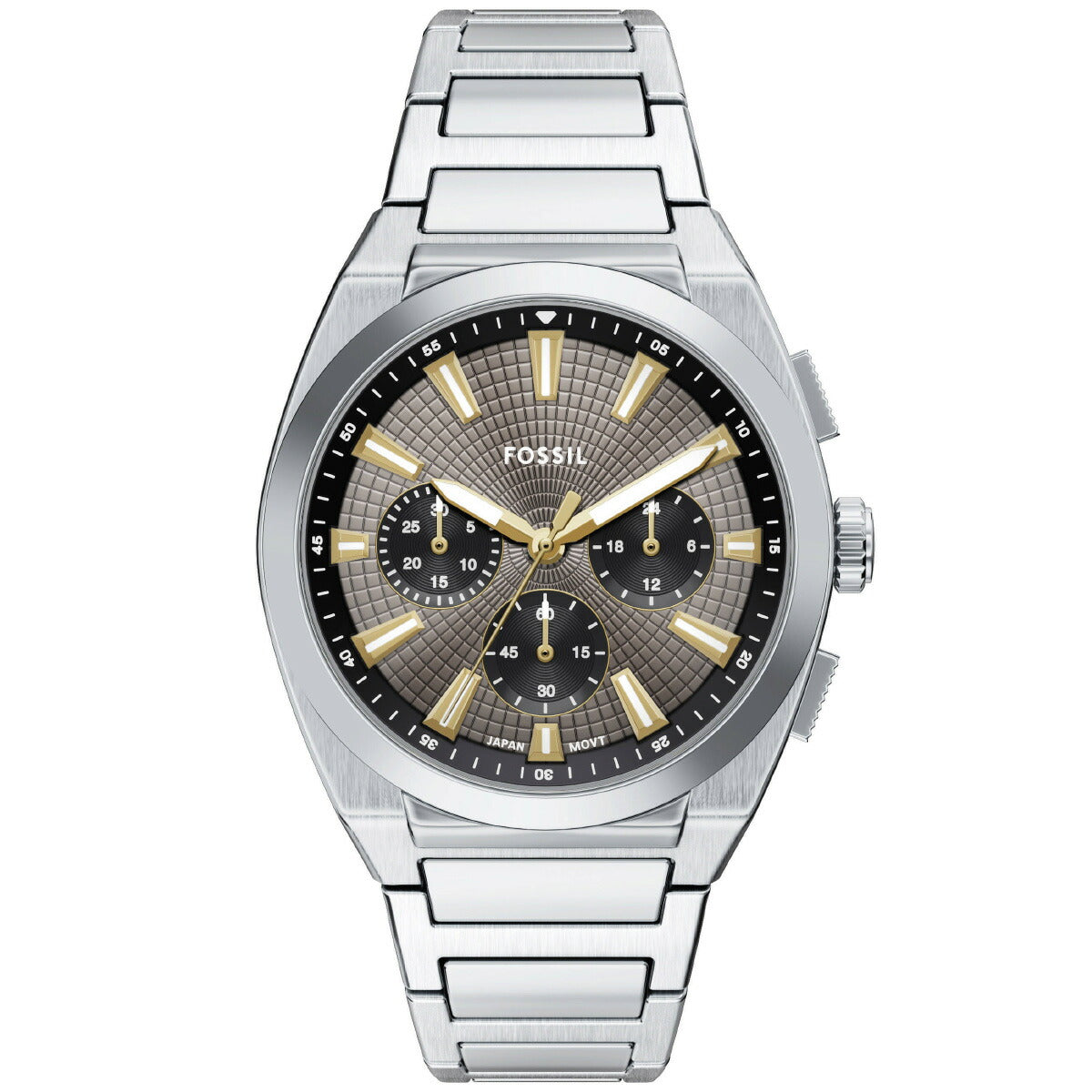 フォッシル FOSSIL 腕時計 メンズ EVERETT クロノグラフ ステンレススチールウォッチ FS6128【2025 新作】