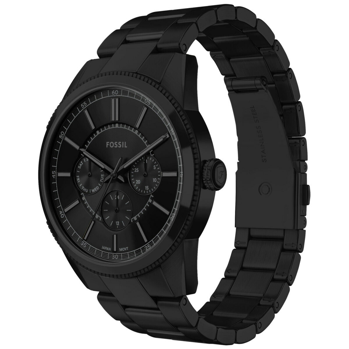 フォッシル FOSSIL 腕時計 メンズ PEARSON マルチファンクション ブラック ステンレススチールウォッチ FS6135【2025 新作】