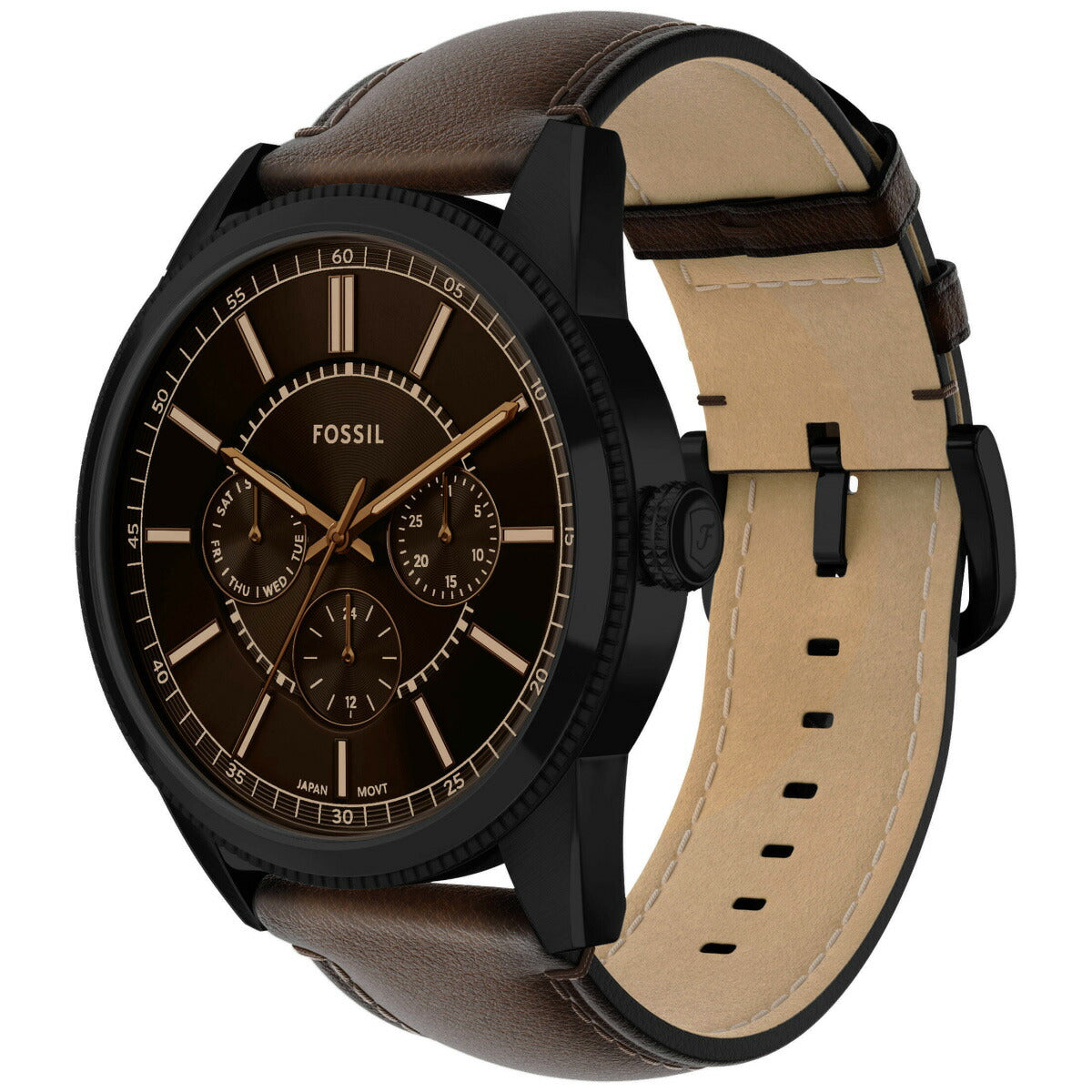 フォッシル FOSSIL 腕時計 メンズ PEARSON マルチファンクション ブラウンレザーウォッチ FS6138【2025 新作】