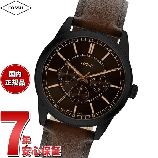 フォッシル FOSSIL 腕時計 メンズ PEARSON マルチファンクション ブラウンレザーウォッチ FS6138【2025 新作】