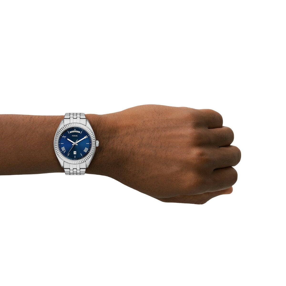 フォッシル FOSSIL 腕時計 メンズ CAMPBELL 三針 デイデイト ステンレススチールウォッチ FS6140