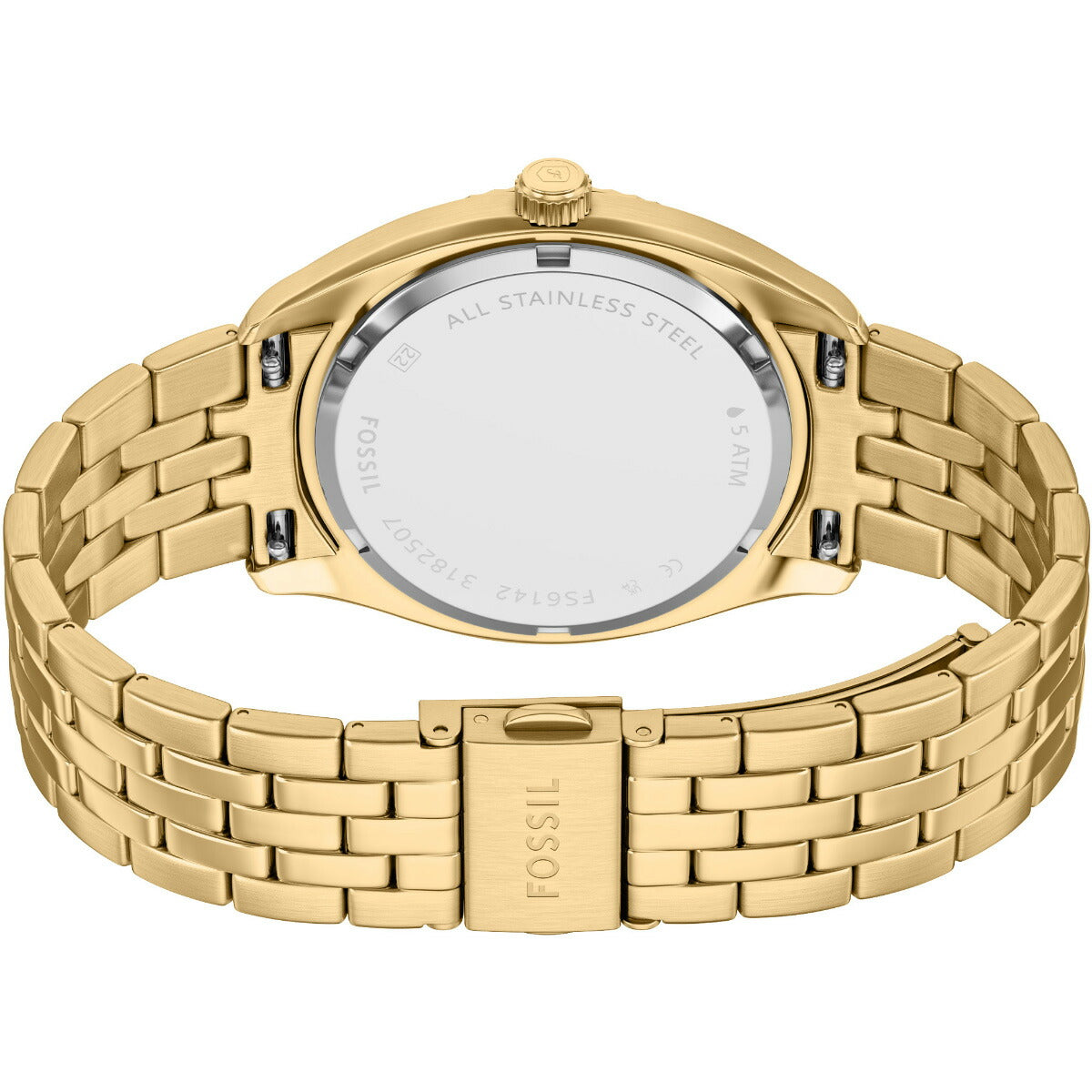 フォッシル FOSSIL 腕時計 メンズ CAMPBELL 三針 デイデイト ゴールドトーン ステンレススチールウォッチ FS6142【2025 新作】