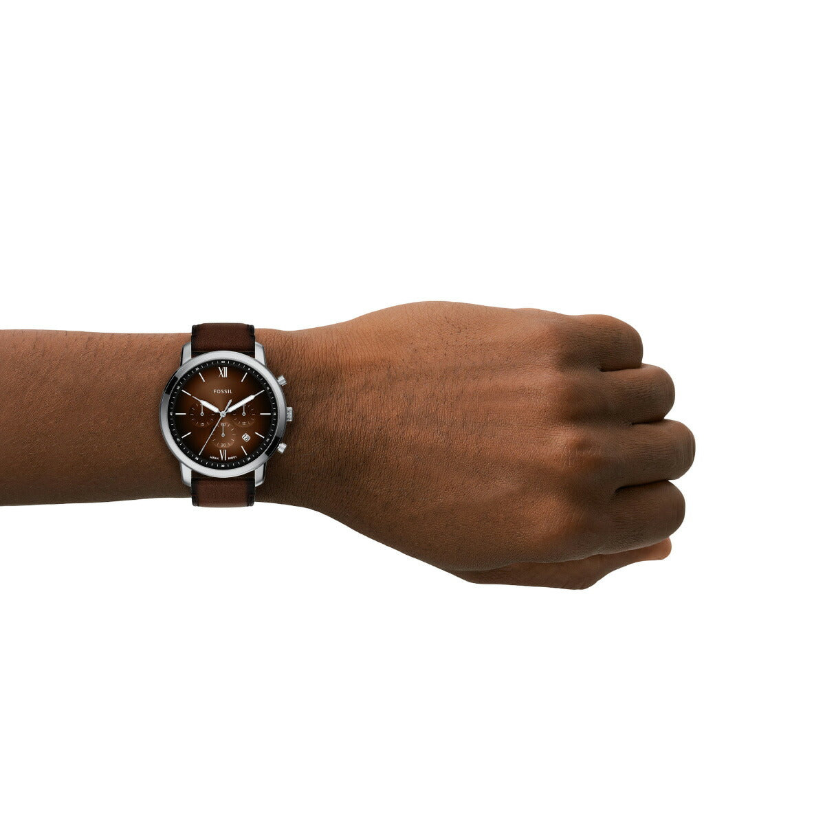 フォッシル FOSSIL 腕時計 メンズ NEUTRA クロノグラフ ブラウン レザーウォッチ FS6143【2025 新作】