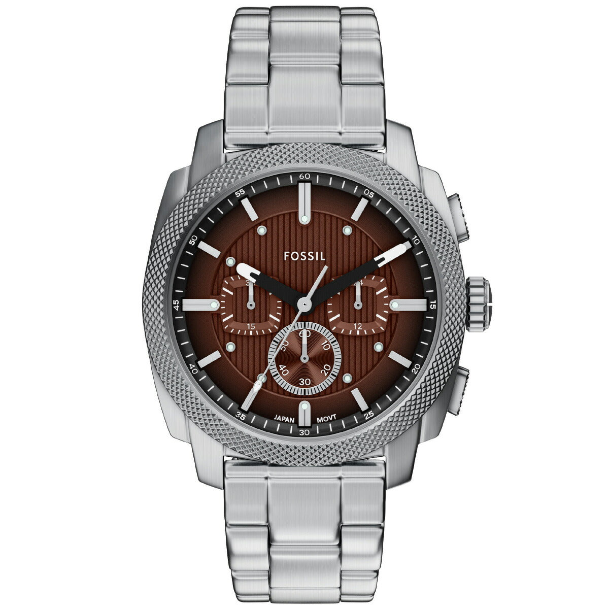 フォッシル FOSSIL 腕時計 メンズ MACHINE クロノグラフ ステンレススチールウォッチ FS6144