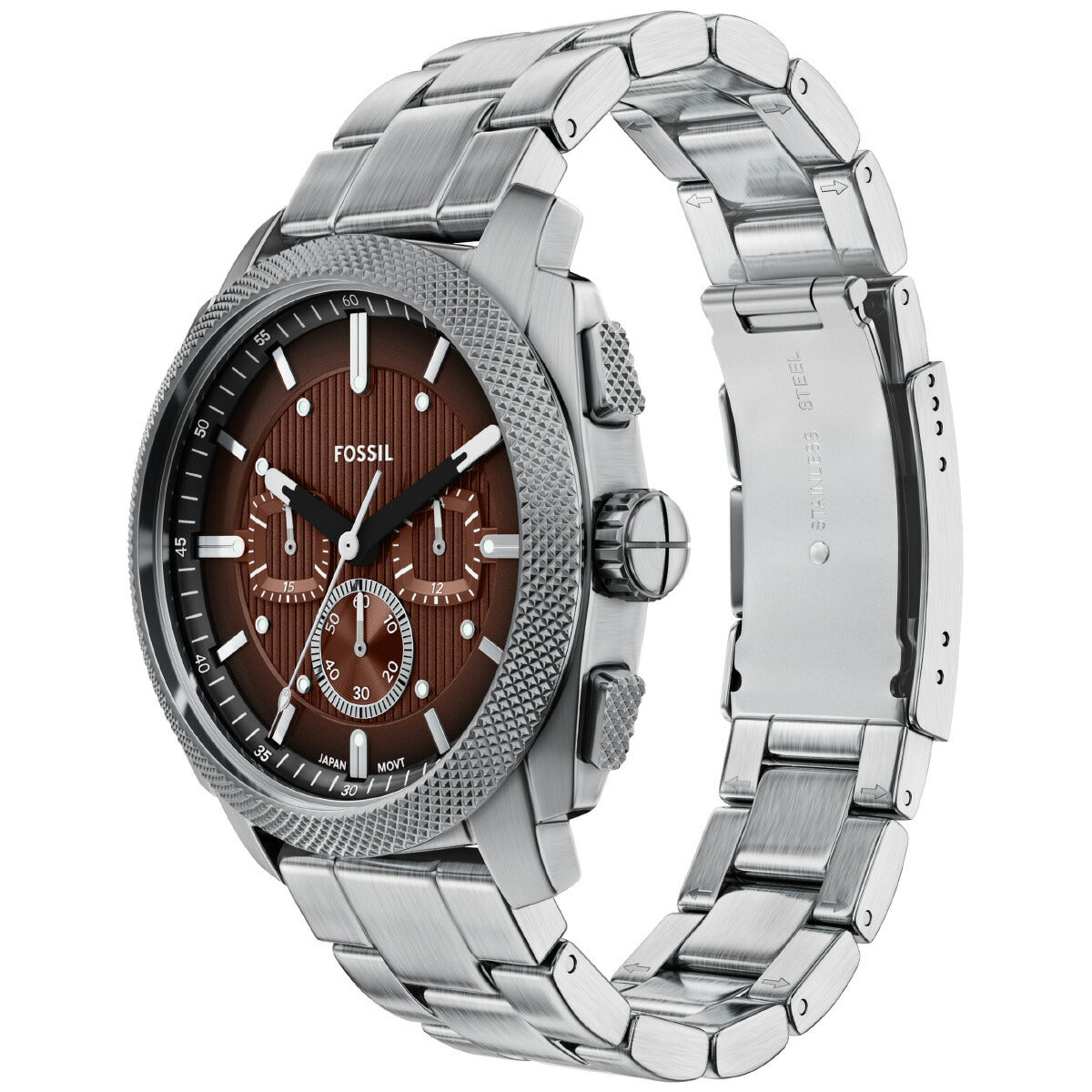 フォッシル FOSSIL 腕時計 メンズ MACHINE クロノグラフ ステンレススチールウォッチ FS6144