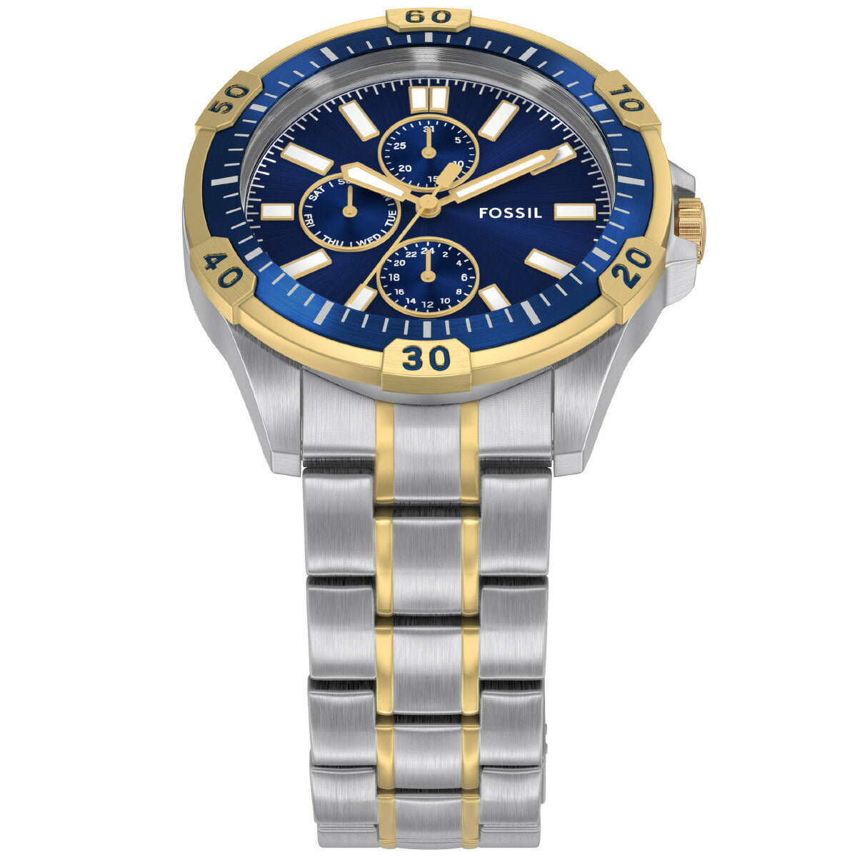 フォッシル FOSSIL 腕時計 メンズ GARRETT マルチファンクション ツートーン ステンレススチールウォッチ FS6146【2025 新作】