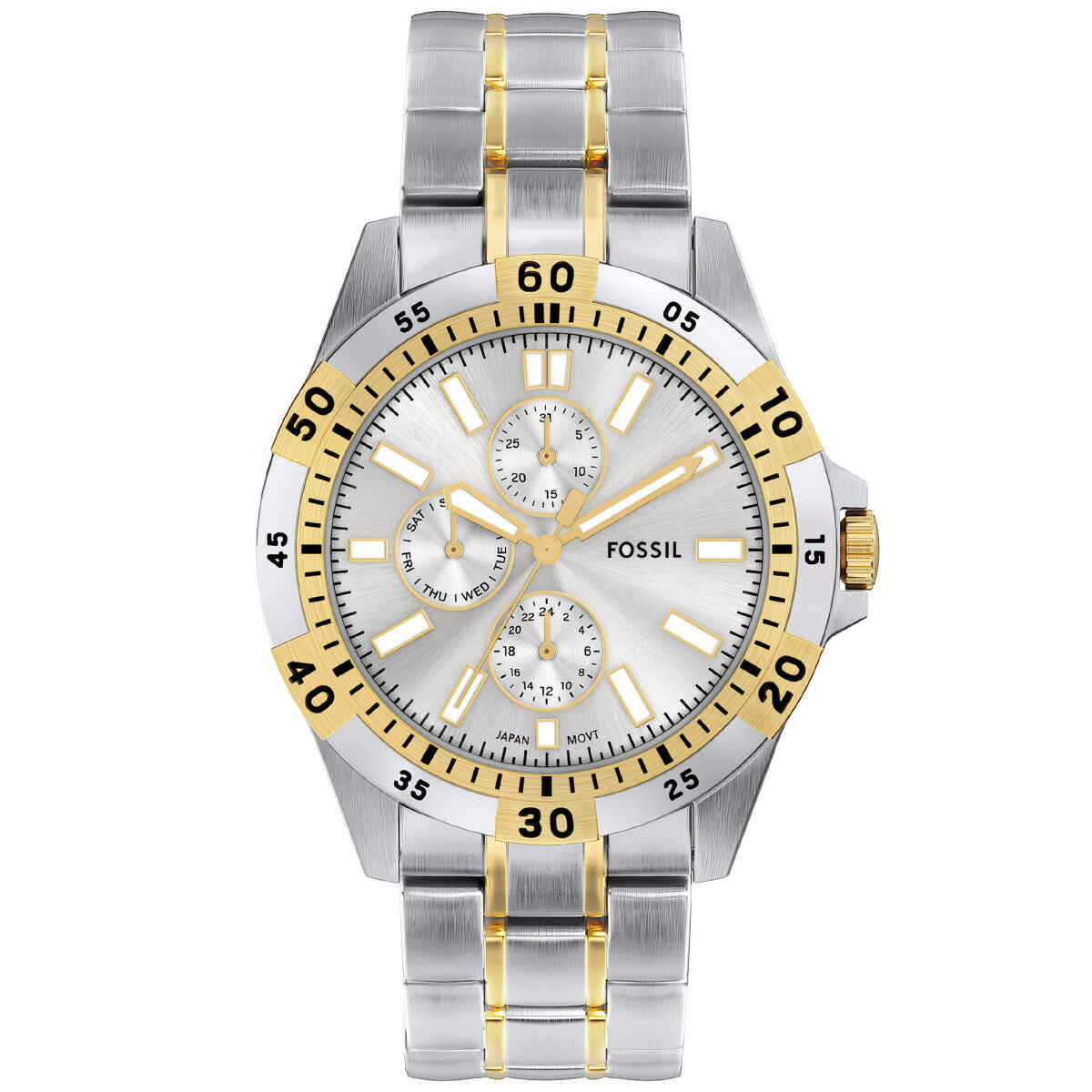 フォッシル FOSSIL 腕時計 メンズ GARRETT マルチファンクション ツートーン ステンレススチールウォッチ FS6148【2025 新作】
