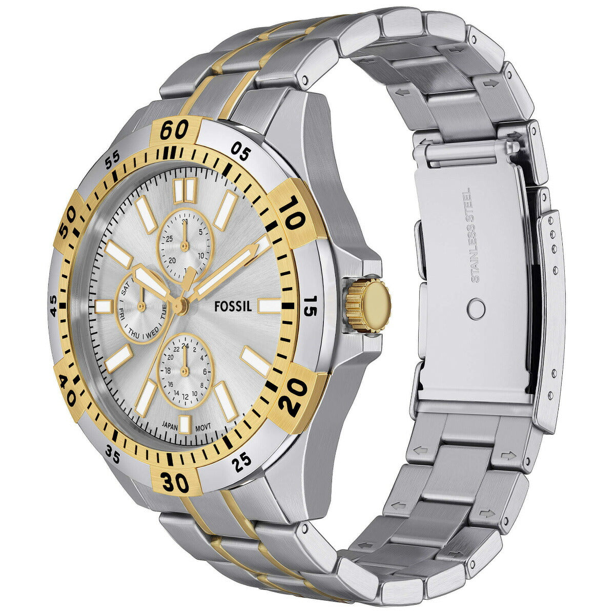 フォッシル FOSSIL 腕時計 メンズ GARRETT マルチファンクション ツートーン ステンレススチールウォッチ FS6148【2025 新作】