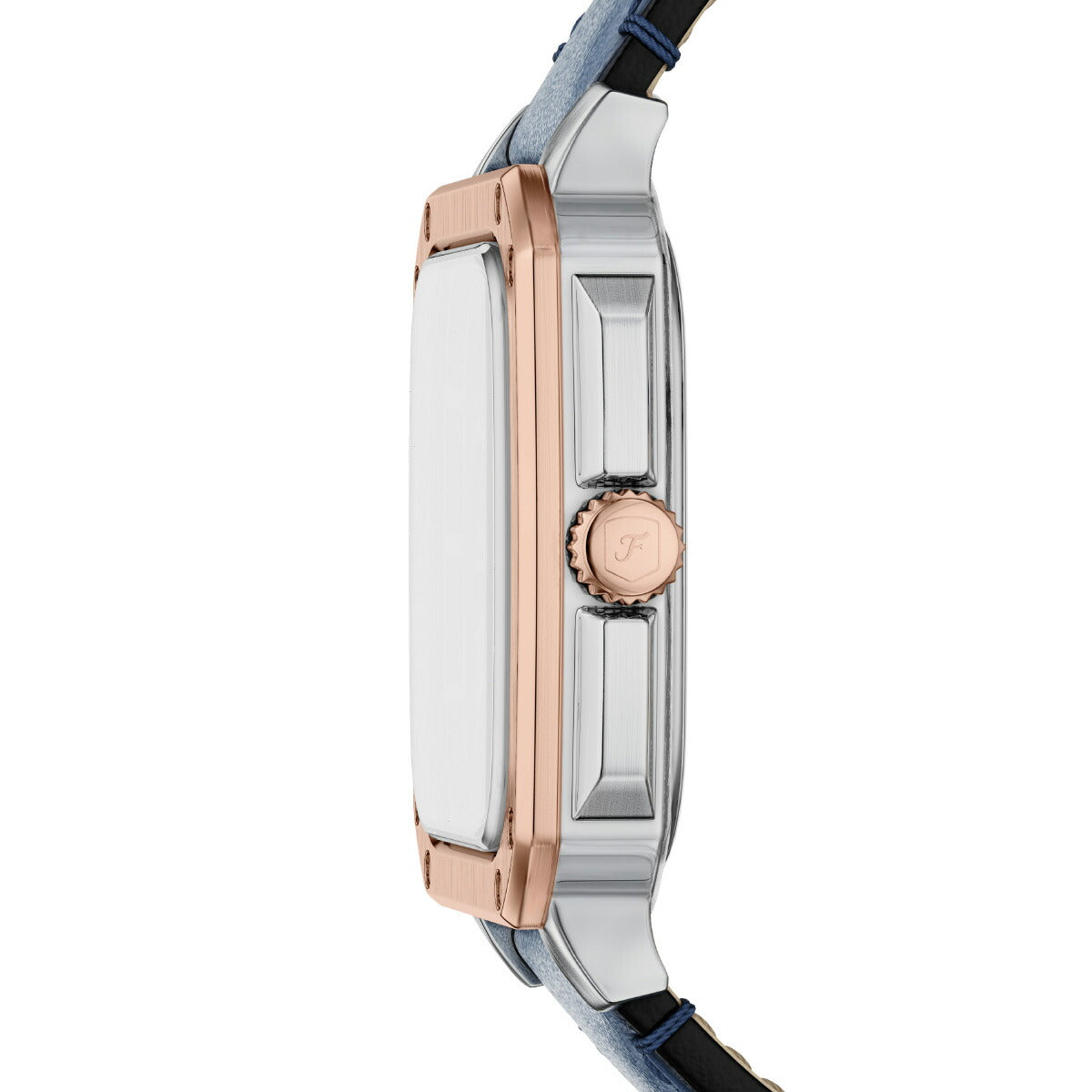 フォッシル FOSSIL 腕時計 メンズ CROSBY 三針 ブルー レザーウォッチ FS6149