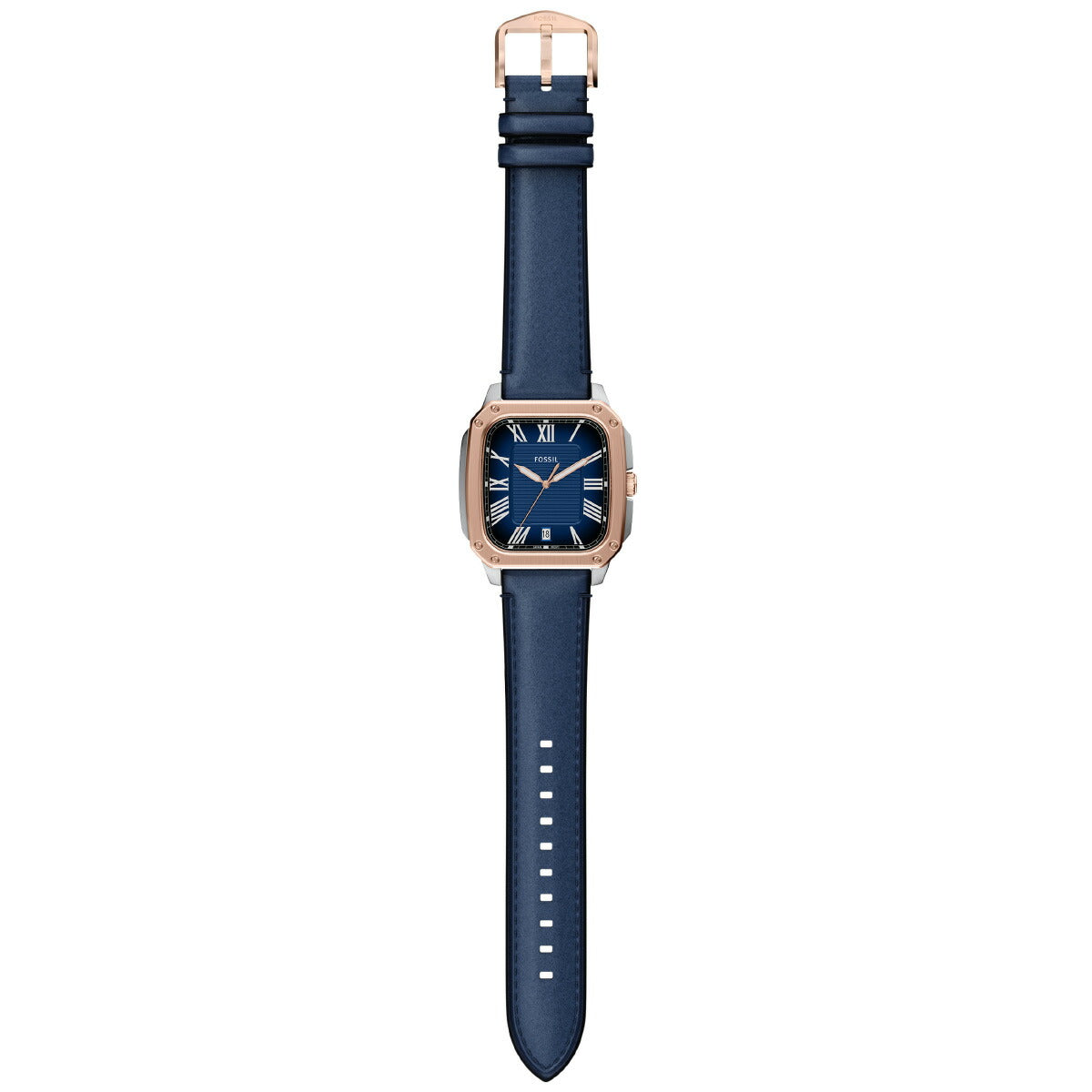 フォッシル FOSSIL 腕時計 メンズ CROSBY 三針 ブルー レザーウォッチ FS6149