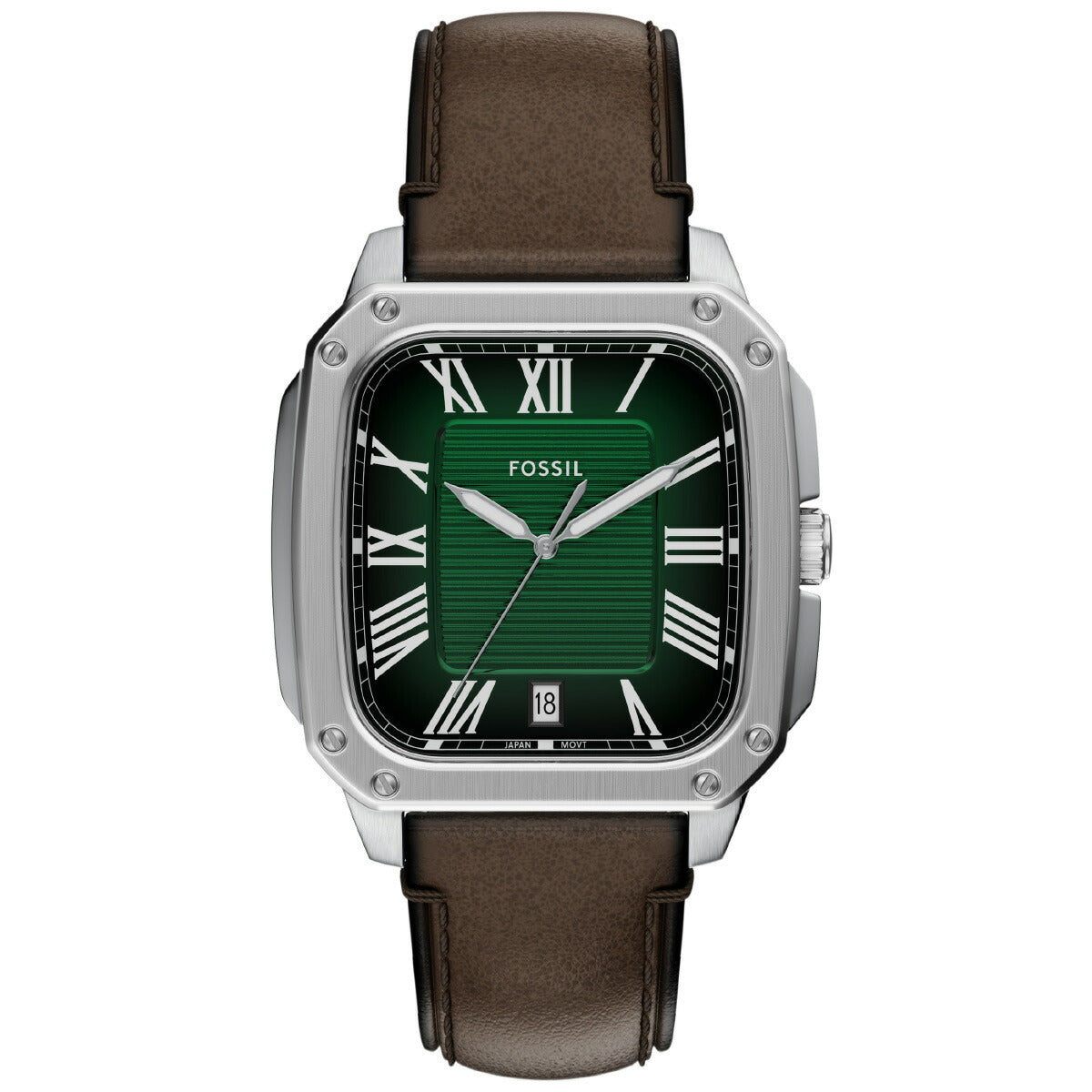 フォッシル FOSSIL 腕時計 メンズ CROSBY 三針 ブラウン レザーウォッチ FS6150