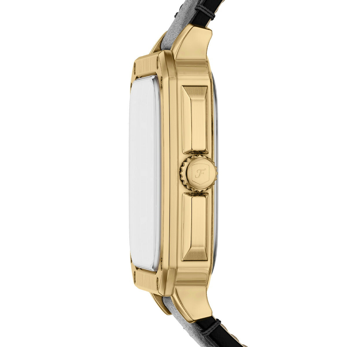 フォッシル FOSSIL 腕時計 メンズ CROSBY 三針 ブラック レザーウォッチ FS6151