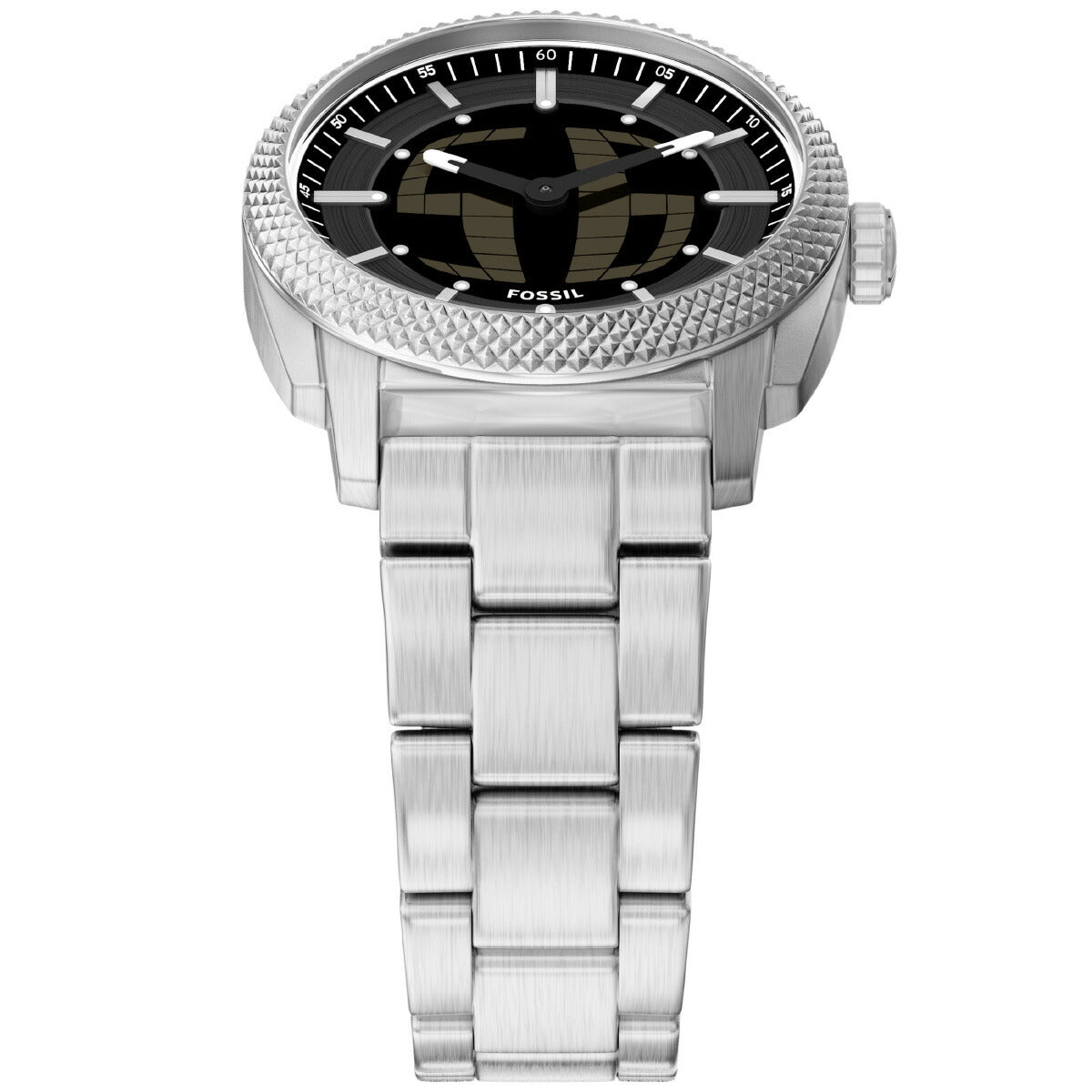 フォッシル FOSSIL 腕時計 アナデジ メンズ MACHINE BIG TIC 41mm ステンレススチール FS6155【2026 新作】