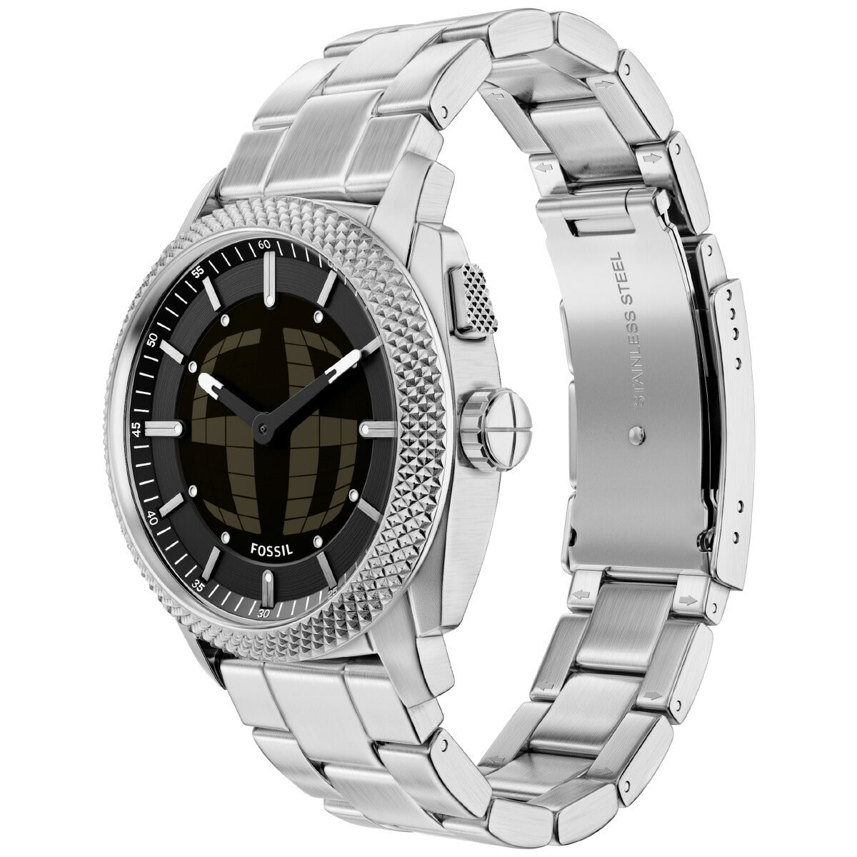 フォッシル FOSSIL 腕時計 アナデジ メンズ MACHINE BIG TIC 41mm ステンレススチール FS6155【2026 新作】