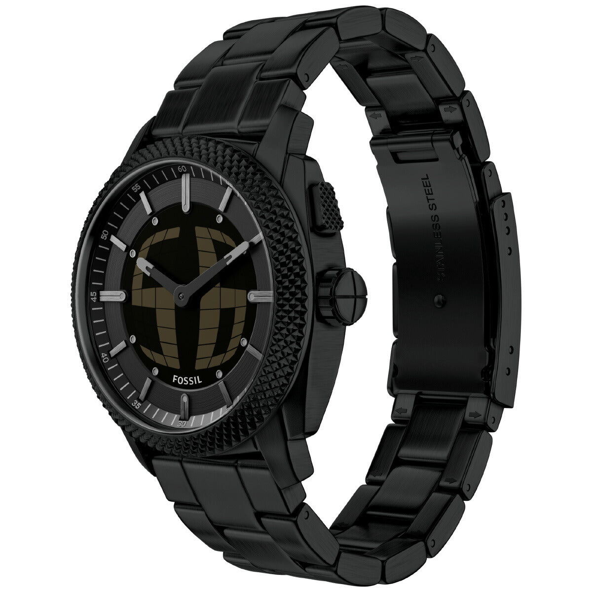 フォッシル FOSSIL 腕時計 アナデジ メンズ MACHINE BIG TIC 41mm ブラック ステンレススチール FS6156【2026 新作】