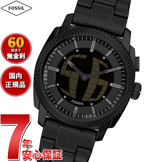 フォッシル FOSSIL 腕時計 アナデジ メンズ MACHINE BIG TIC 41mm ブラック ステンレススチール FS6156【2026 新作】
