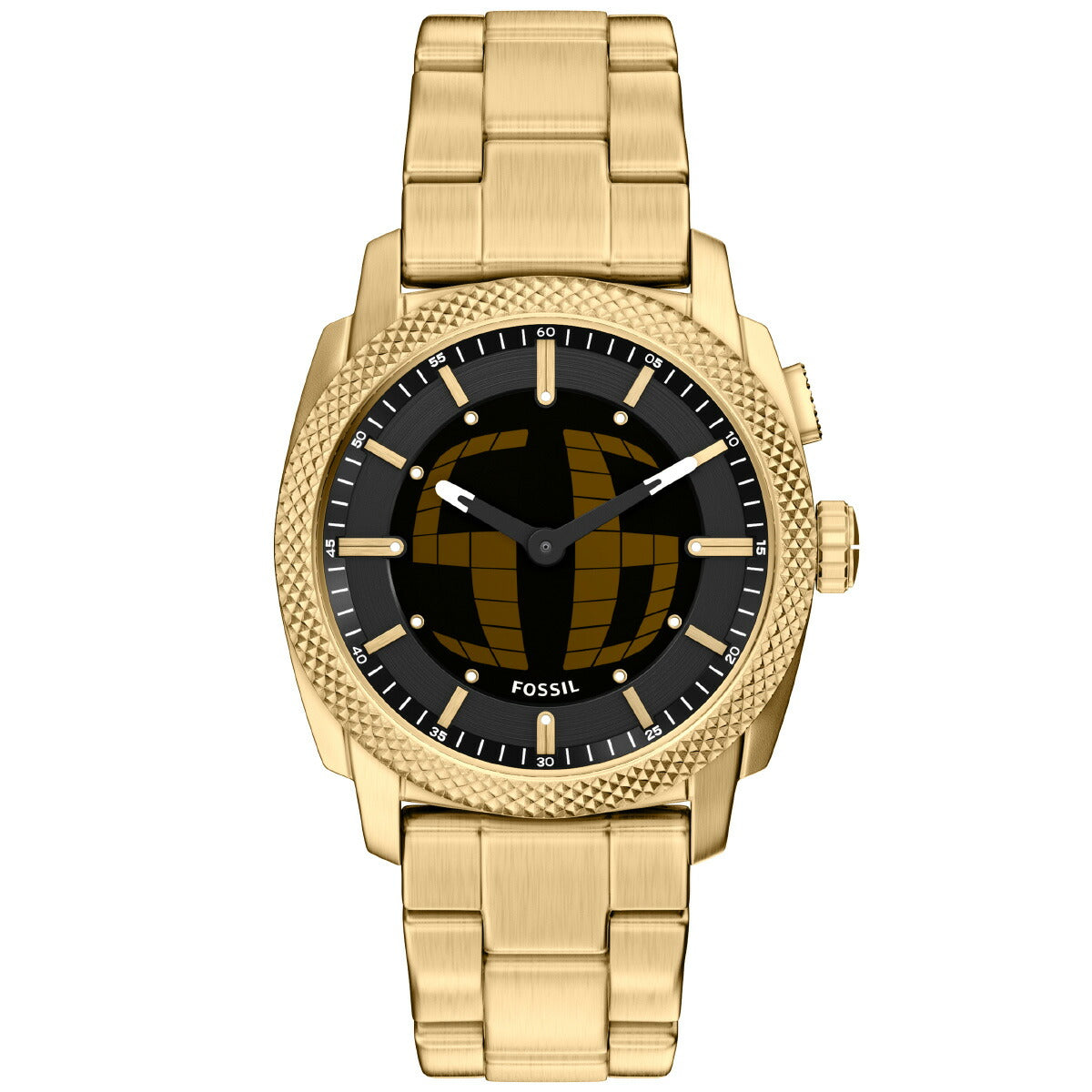 フォッシル FOSSIL 腕時計 アナデジ メンズ MACHINE BIG TIC 41mm ゴールドトーン ステンレススチール FS6157【2026 新作】