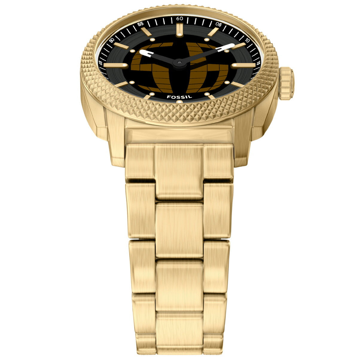 フォッシル FOSSIL 腕時計 アナデジ メンズ MACHINE BIG TIC 41mm ゴールドトーン ステンレススチール FS6157【2026 新作】