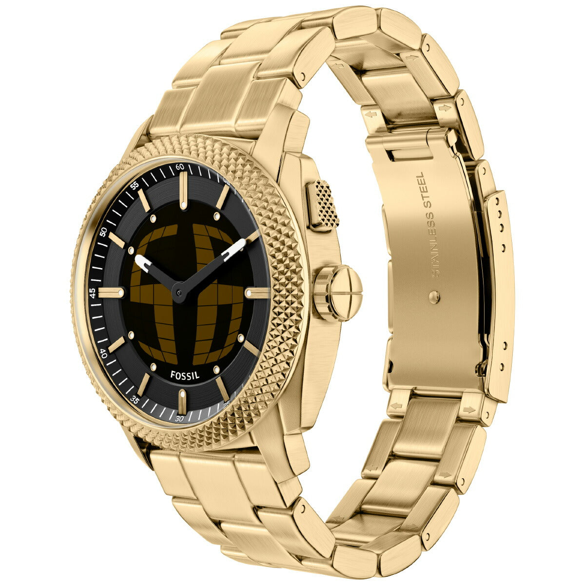 フォッシル FOSSIL 腕時計 アナデジ メンズ MACHINE BIG TIC 41mm ゴールドトーン ステンレススチール FS6157【2026 新作】