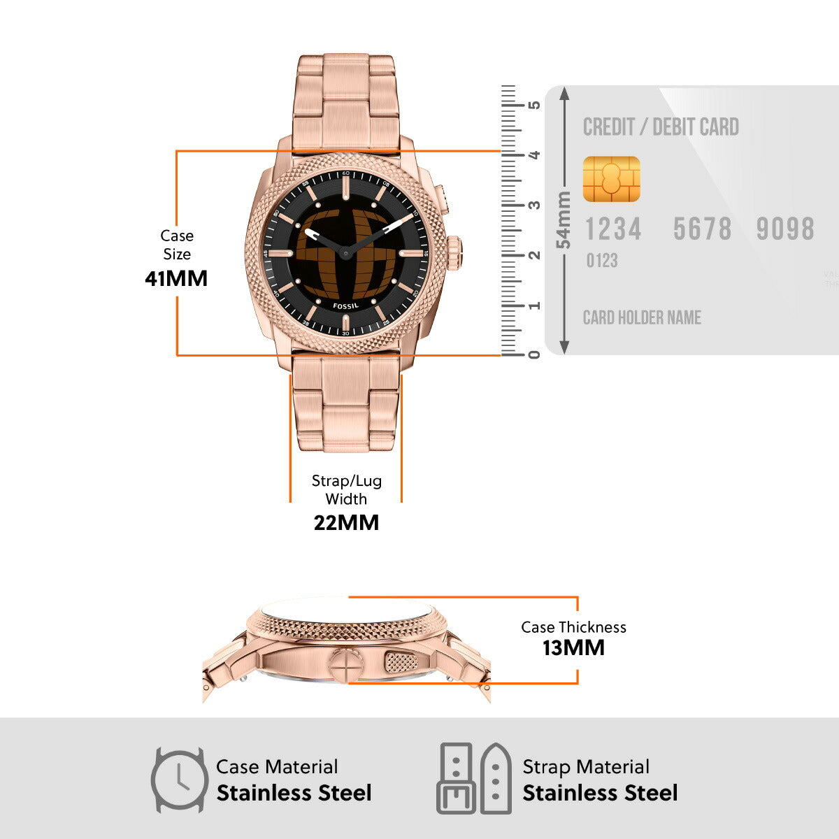 フォッシル FOSSIL 腕時計 アナデジ メンズ MACHINE BIG TIC 41mm ゴールドトーン ステンレススチール FS6158【2026 新作】