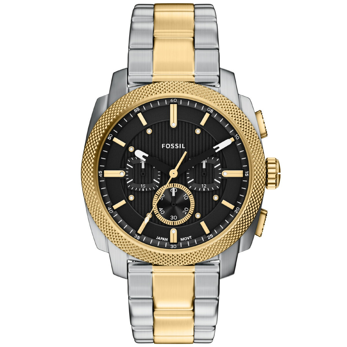 ♥️プレミアムモデル ゴールドシルバー フォッシル FOSSIL 腕時計 メンズ MACHINE クロノグラフ ツートーン