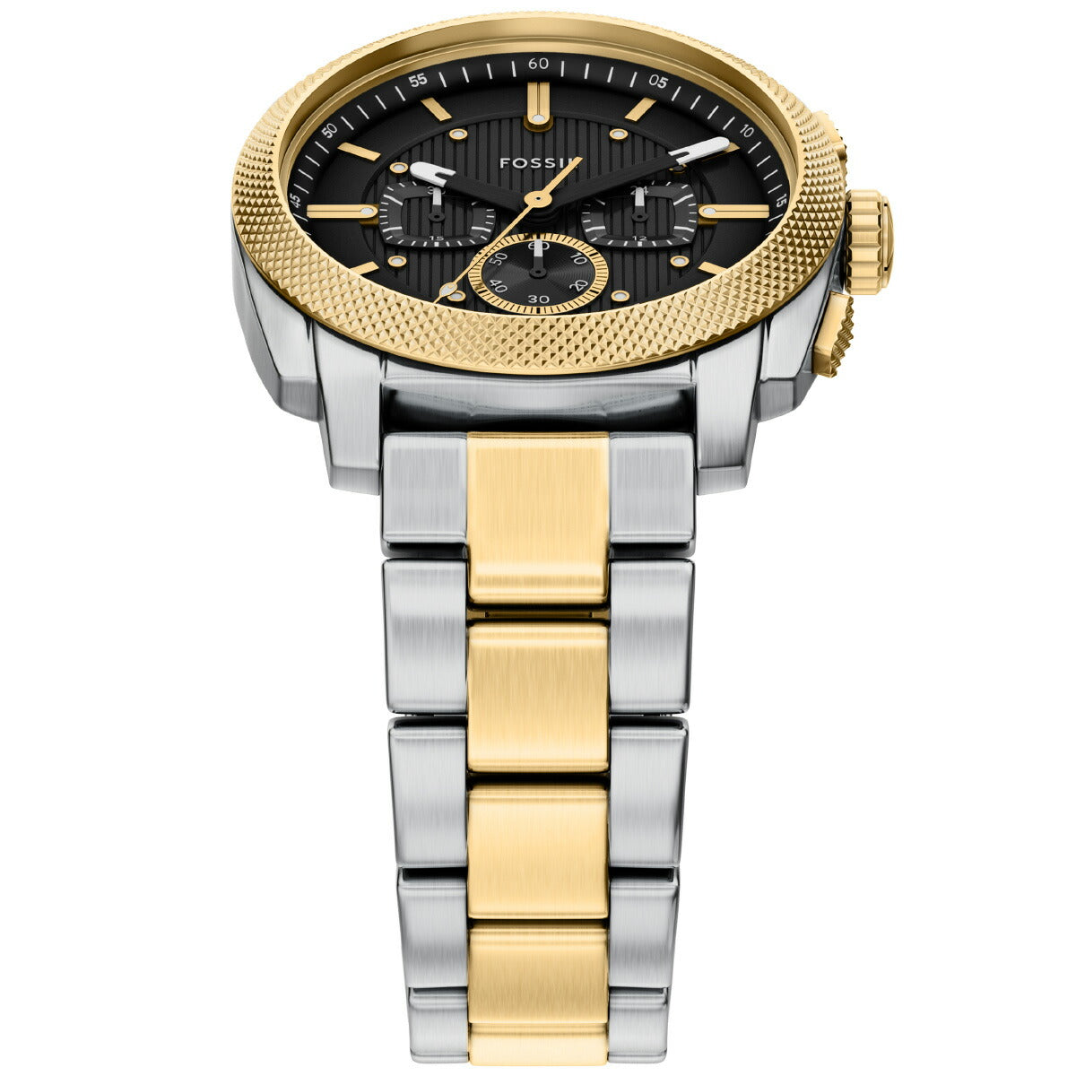 ♥️プレミアムモデル ゴールドシルバー フォッシル FOSSIL 腕時計 メンズ MACHINE クロノグラフ ツートーン