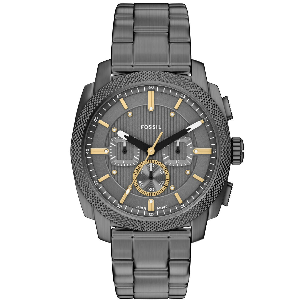 フォッシル FOSSIL 腕時計 メンズ MACHINE クロノグラフ スモーク ステンレススチール FS6160【2026 新作】