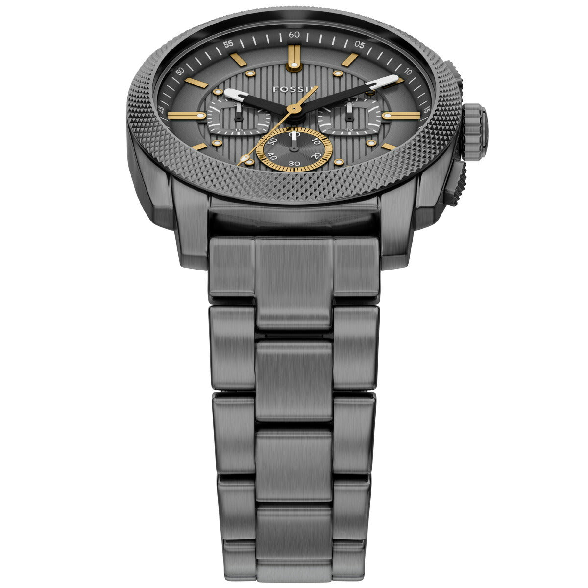 フォッシル FOSSIL 腕時計 メンズ MACHINE クロノグラフ スモーク ステンレススチール FS6160【2026 新作】