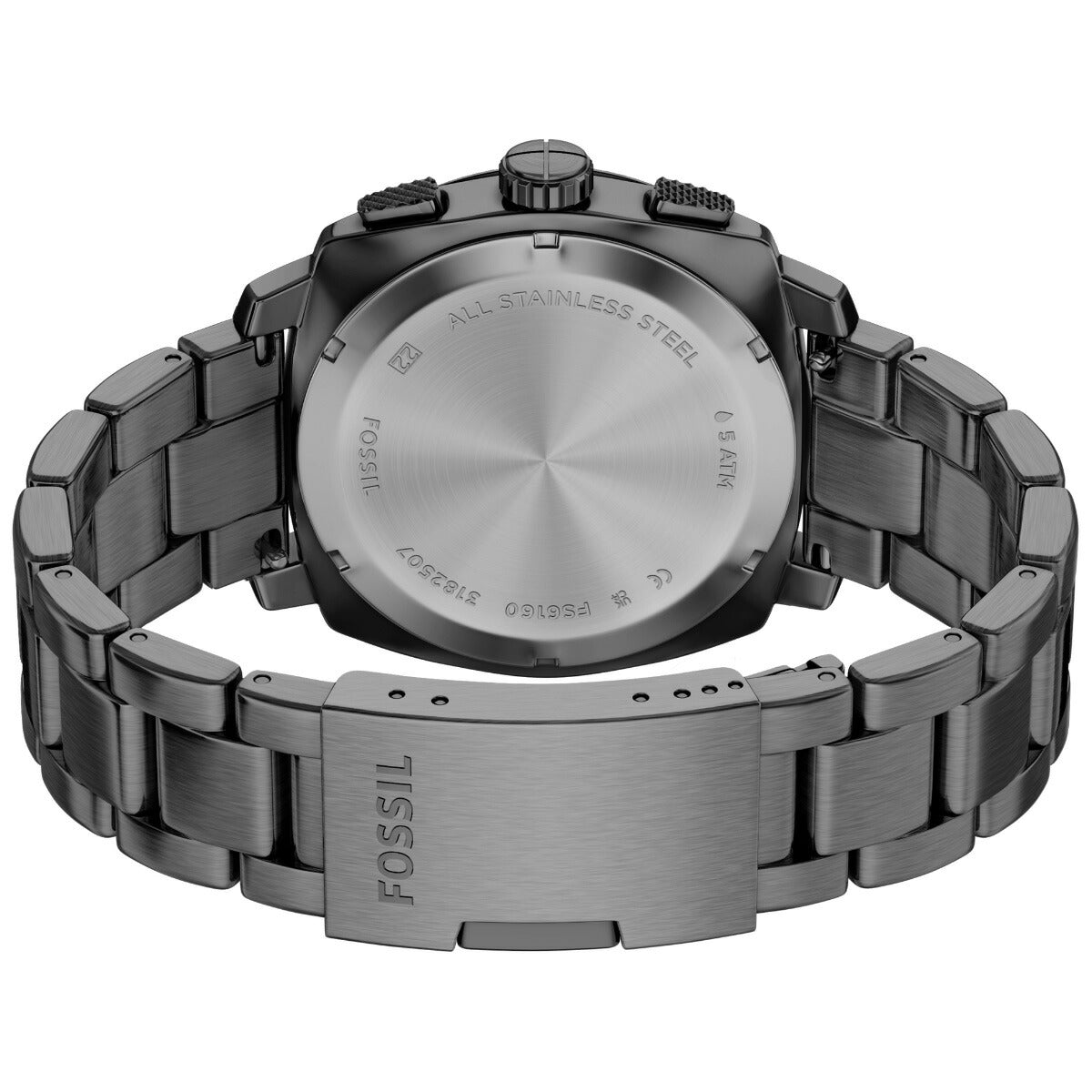 フォッシル FOSSIL 腕時計 メンズ MACHINE クロノグラフ スモーク ステンレススチール FS6160【2026 新作】